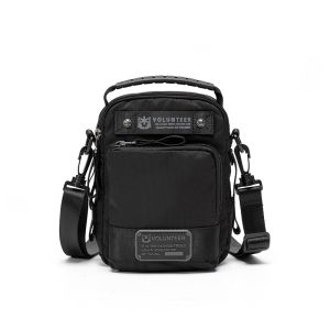 VOLUNTEER | Casual Oxford Cloth Small Crossbody Bag Mens Single Shoulder Bag Multi-Functional Canvas Leisure Mobile Phone Bag For Youth