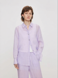 URLAZH | Relaxed Fit Lavender Purple Womens Shirt