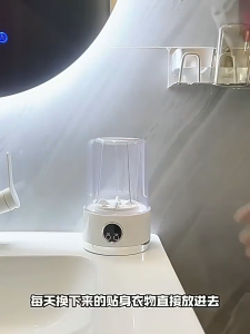 COD เครื่องซักผ้าขนาดเล็ก1ล ความจุไร้สายชาร์จชุดชั้นในเสื้อผ้าเด็กถุงเท้ากางเกงเครื่องซักผ้าแบบพกพาซักรีดอุปกรณ์ซั