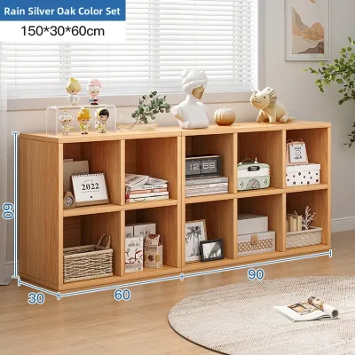 XIWUSHOUJIANG | Multipurpose Bookshelf Home Storage Cabinet 8 Sections