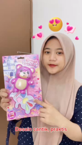 Mainan Anak BEAR BEAUTY MAKEUP XTS-0033 Mainan Dandanan Rias Kosmetik Makeup Bentuk Beruang Kosmetik Anak perempuan Mainan Anak Perempuan - Mainan Anak Laki Laki