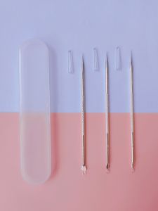 Acne Needle Set Pop Pimples Blackhead Tools Makeup Acne Needle Pointed for Face Beauty Needle Utensils with Box