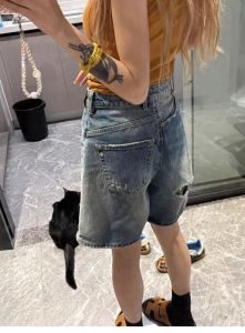 High Waist Straight Leg Five Pocket Womens Jeans Casual Zipper Style High Street Fashion Summer Slimming Versatile Mid-Length