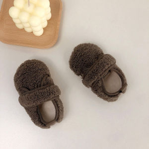 Baby Shoes Winter Cotton Slip-On Soft Bottom Warm Non-Slip Boots for Newborn Learning to Walk Toddler Footwear Baby Booties