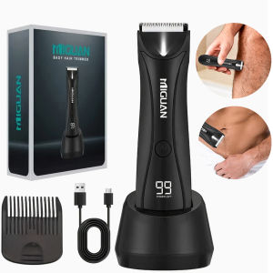 Mens Body Trimmer Groomers ElectricHair Clipper Hair Shavers Digital Display with Docking Station Rechargeable Lithium Battery