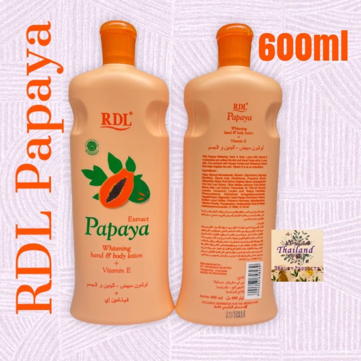 RDL Papaya hand and body whitening lotion 600ml Lazada PH