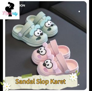 Sepatu Sendal Karet Anak Laki-Laki Perempuan Bahan Empuk Motif Lucu Umur 1-3 tahun