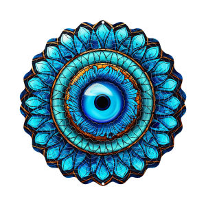 1 Piece of Devils Eye Wind Spinner Creative Outdoor 3D Windmill Wind Chime Garden Terrace Porch Vacation Cabin Tourist Scenic Spot Decoration Pendant Mothers Day Birthday Housewarming Gift