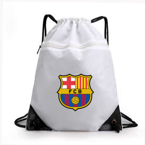 Waterproof Football Shoe Bag Basketball Sports Gear Storage Organizer Swimming Partition Zipper Drawstring Durable Polyester