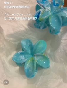 Kẹp tóc hoa sứ Doudou Kẹp càng cua Kẹp tóc càng cua Kẹp gắp tóc Cặp tóc nữ Kẹp hoa sứ ZJ142