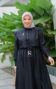 (9) RAFIKA  Baju dress wanita katun silk Awera Midi Dress by Rafika. Nazra Sha