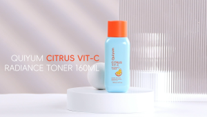 QUIYUM Citrus Vit-C Radiance Toner Unleash Skin Glow Refreshing Hydration Refine Pores 160ml