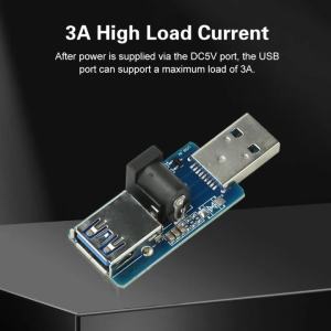 Power Supply Enhancement Module USB Power Splitter With DC Power Supply External Load USB Connected 5V