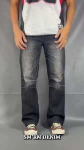 Celana Panjang Jeans Denim Loosfit Baggy Series Black Jazz