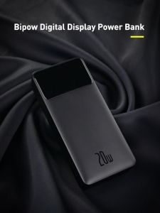 Pin Sạc Nhanh 15w 20000mah 30000mah Baseus Bipow Hiển Thị Dung Lượng Pin Thiết Kế Nhám Chống Bám Vân Tay Cho Iphone SamSung Huawei Xiaomi