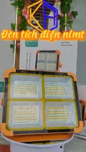 Đèn tích điện 300W siêu sáng sử dụng năng lượng mặt trời hoặc sạc điện đèn xách tay đa năng bảo hành 12 tháng chính hãng