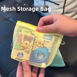 Ins Style Grid Large Capacity Makeup Organizer Bag