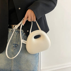 IELGY Portable small round bag womens trendy fashion commuter shoulder messenger bag