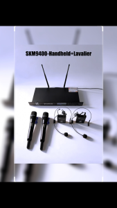 Sennheiser SKM9400 Professional UHF 4-Channel Wireless Microphone System Handheld Short Gooseneck & Conference Desktop Mics for Business Meetings