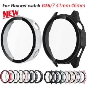 Case for Huawei Watch GT 6 41mm 46mm Smartwatch PC Bumper Shell+Tempered Glass Anti Fall screen protector HUAWEI WATCH GT6 Cover