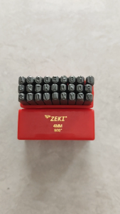 Alat Ketok Huruf 4mm Zeki Japan Letter Punch Zeki Huruf Ketok 4mm Zeki Japan