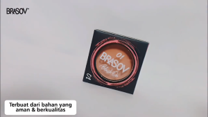BRASOV Blush On Matte - Makeup wajah pipi 4.5 gr perona pipi warna pigmented pemerah pipi alami