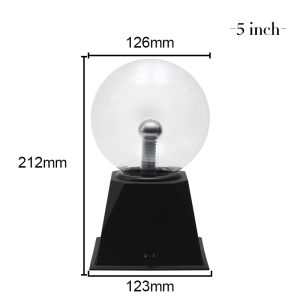 Parkson | Magic Crystal Plasma Ball Lamp 3 4 5 6 8 Inch Electric Lamp Night Light Kids Gift Birthday Christmas Novelty Glass Plasma Lamp