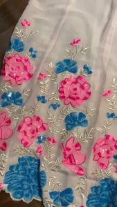 [PRE-ORDER] Semistitched Premium Faux Georgette Embellished Lengha (10-15 days delivery)