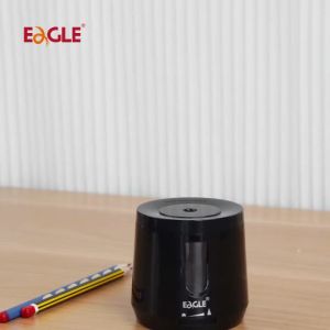 EAGLE Electric Pencil Sharpener Desktop Auto Sharpener for 6-8mm Pencils Students Home Office School Use Stationery