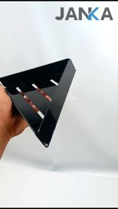 JANKA Rak Sudut Serbaguna Tempat Sabun Shampo Bumbu Model Tempel Bahan Akrilik Dengan Desain Minimalis Untuk Didapur dan Di Toilet