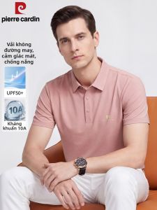 Pierre Cardin | Áo Polo Mát Mẻ Thoáng Khí Bằng Lụa Băng Cho Nam Mùa Hè Mới