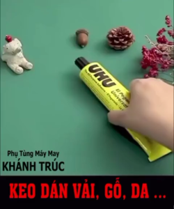 Keo UHU dán Vải Gỗ Da Bìa giấy