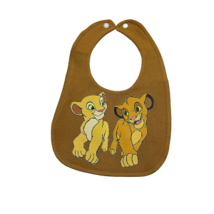 Disney | Newborn feeding chewable nipple Cute pattern baby chain Original pattern baby bib Cutesy baby silicone nipple set 0-8M