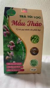 Trà túi lọc ích mẫu thảo (hộp 40 gói) cây ích mẫu cân bằng nội tiết cho phụ nữ da dẻ hồng hào giảm tàn nhang điều hòa kinh nguyệt