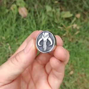 Nhẫn Đầu Lâu Người Ngoài Hành Tinh 2024 Bằng Thép Không Gỉ Phong Cách Punk Biker Cổ Điển Gothic Dành Cho Nam Và Nữ Phụ Kiện Thời Trang Cá Tính Dự Tiệc