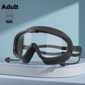 HD Swimming Goggles Diving Protective Glasses Sports Safety Eyewear Large Frame Swim Goggles for Adults and Kids
