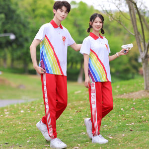 เสื้อยืดแขนสั้นผ้าฝ้ายคอตตอนสำหรับนักเรียนมัธยมปลาย ฤดูร้อน 2025 ระบายอากาศได้ดี ทรงหลวม ปกเสื้อแบบฮันนี่คอกลม