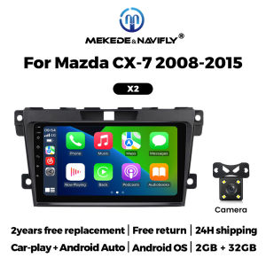 Navifly 9 Inch Car Radio Wireless CarPlay Android Auto For Mazda CX-7 2008-2015 Multimedia Player BT GPS Navigation RDS FM Radio