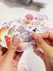 Ivorybaby 100pcs Sanrio Kartun Sticker Waterproof Kuromi Melody Cinnamoroll Sticker Lucu