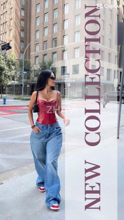 Denim Korean Wideleg Loose Pants Baggy Fit Highwaist Vintage Cargo Pants [Refurbished]