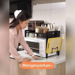Rak Dapur Rak Microwave Oven Rack Microwave Shelf Kitchen Storage Rack Rice Cooker Rack Stainless Steel Spice Rack Kitchen Organizer kitchen rack