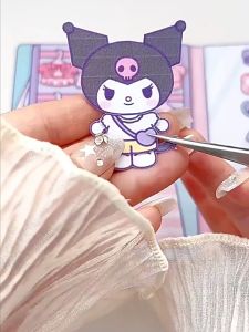 Dreamo Homemade Sanrio Toy Book Melody Kuromi Pochacco Cinnamoroll Decompressed Squeeze Toy Book Kneading Material Handbook Anti-Stress Toy Children Handmade Gift 三丽鸥安静书