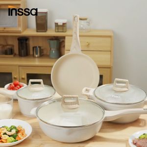 Simplus Non-Stick Saucepan Soup Pot Milk Pan PFOA Free Multiple models with Lid Suitable for Induction Cooker & Gas Stove