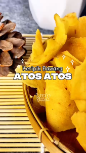 Keripik Bawang Atos Atos 500gr Kiloan Gurih Renyah Enak / Kripik Bawang Khas Salatiga Rasa Bawang Putih Gurih Asin Kripik Pangsit Kiloan Murah Lezate Snack