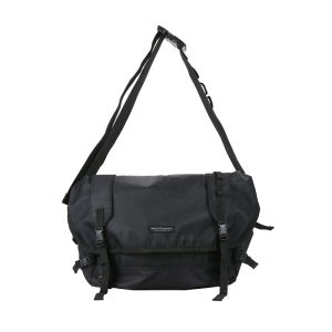 Lipano Japanese Style Harajuku Black Fan Shoulder Bag Mens South Korea Ins Retro Workwear Hong Kong Style Womens Messenger Bag