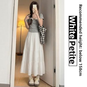 YAYANGREN | Pink High Waist A-Line Maxi Skirt