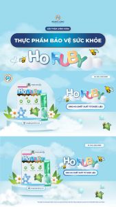 HORUBY Siro ho giải cảm cúm giảm ho đờm an toàn cho bà bầu trẻ sơ sinh - Hộp 20 gói/10ml