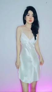 Đầm ngủ lụa WANNABE DNS19 váy ngủ hai dây cúp ngực phối ren nữ tính lưng 2 dây nhẹ nhàng tôn lên vẻ đẹp vai thon