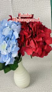 Jumbo Hydrangeas x5 Bunga Hortensia Palsu Bunga Artifcial Hydrangea Bunga Palsu Dekorasi Wedding Premium