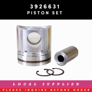 PISTON 3926631 WITH PISTON PIN 3934047 AND PISTON CLIP [LOCAL SUPPLIER. READY TO SHIP WITHIN 24HRS]  ALTERNATIVE: 3802561 3957416 4089461
